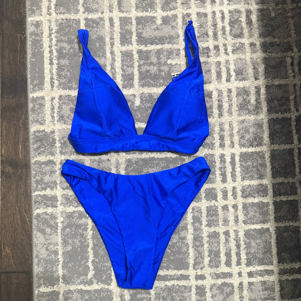 Vibrant‎ Blue Bikini Set NEW small
